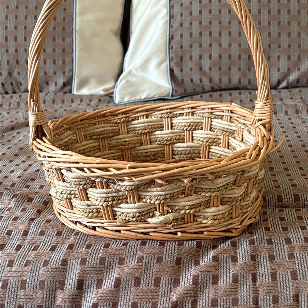 Woven Basket with Handle